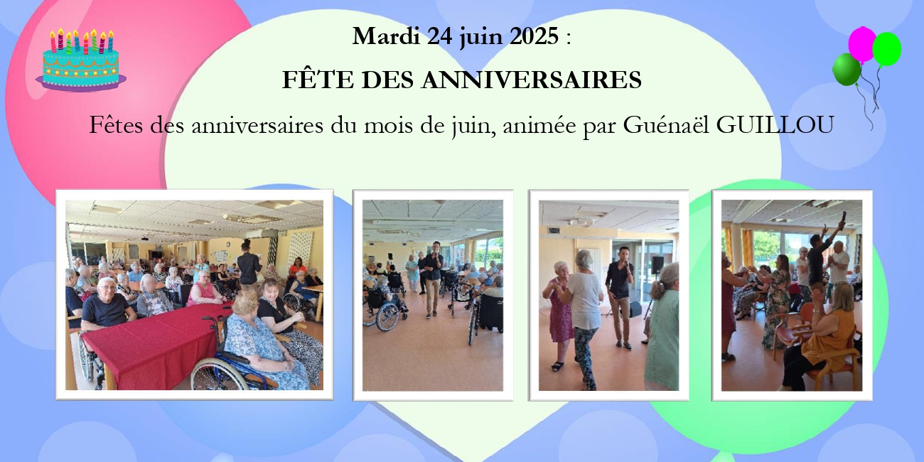Fête des anniversaires du mois de juin