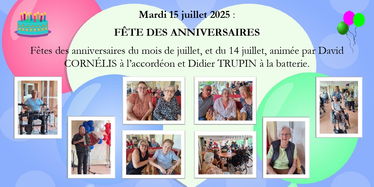 Fête des anniversaires de juillet