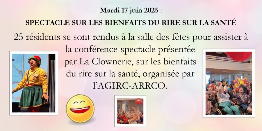 Conférence-spectacle sur les bienfaits du rire sur la santé