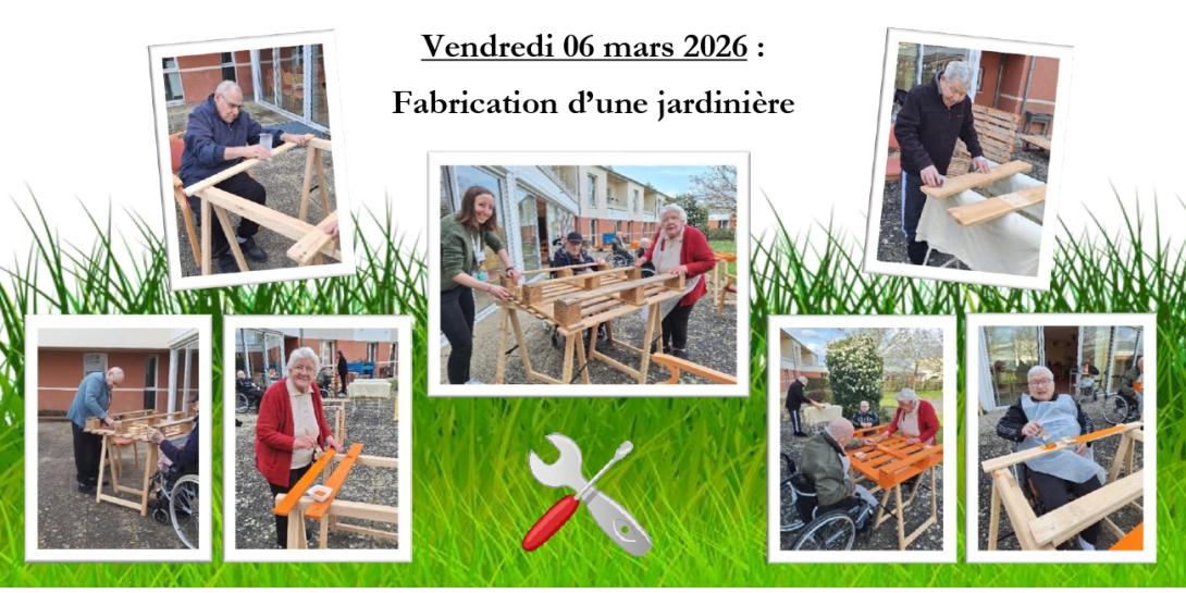 Fabrication d'une jardinière