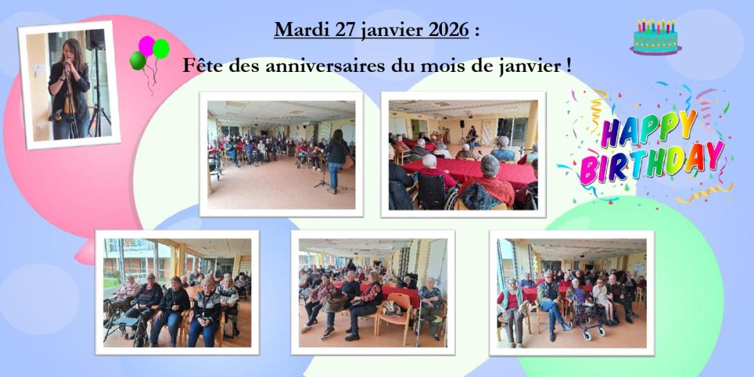 Fête des anniversaires du mois de janvier